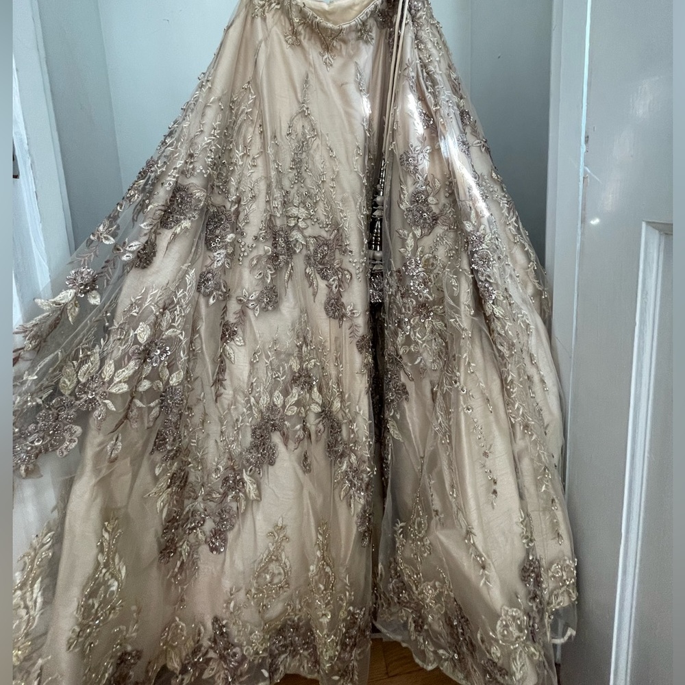 DESIGNER BEIGE/IVORY LEHENGA